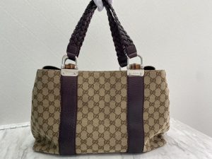 GUCCI GGキャンバス ハンドバッグを藤枝市のお客様よりお買取りさせていただきました。