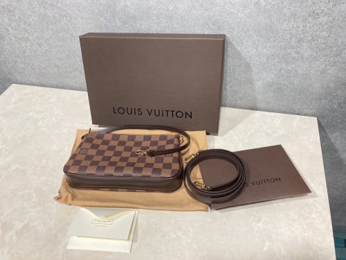 静岡県藤枝市付近でルイヴィトン（Louis Vuitton）ダミエ N51983 ナヴォナ ポーチを売るなら高価買取の買取おりづる藤枝駅前店にお任せください！