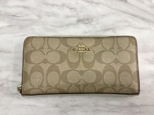 COACH コーチ シグネチャー 長財布 ラウンドファスナー