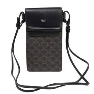 セリーヌ トリオンフ フラップ付きモバイルポーチ ショルダーバッグ ブランドバッグ