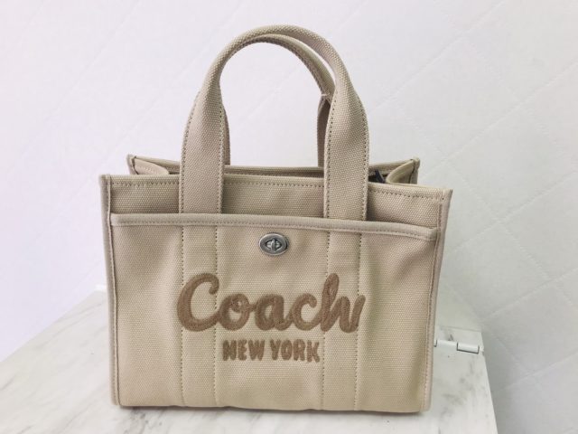 COACH コットン 2Way ハンドバッグ CP164