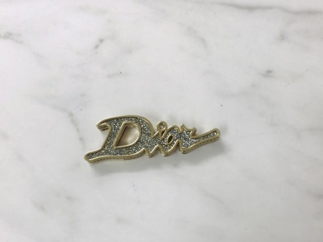 Dior ロゴ ラインストーン バッグチャーム