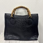 GUCCI バンブー オーストリッチ ハンドバッグ 002・2865・0260