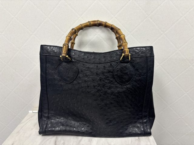 GUCCI バンブー オーストリッチ ハンドバッグ 002・2865・0260