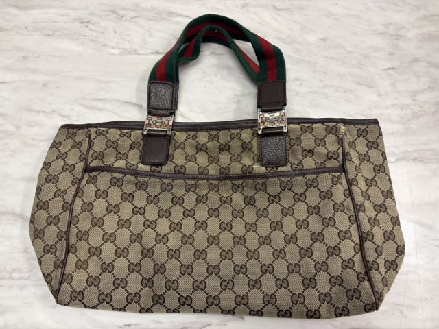 GUCCI GGキャンバス シェリーライン トートバッグ 145758・205027