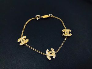 ココマークラインストーンブレスレット