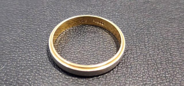金 貴金属 18金 K18 Pt900 コンビ リング 指輪