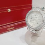 Cartier パシャ 時計 2398 ダイヤベゼル K18