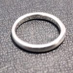 イニシャル刻印　pt950　指輪　リング