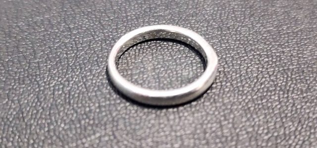 イニシャル刻印　pt950　指輪　リング