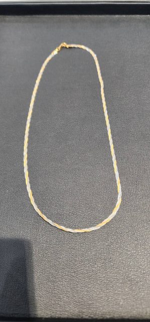 金 貴金属 18金 K18 Pt850 コンビ ネックレス