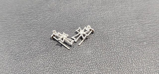 K14WG　14金ホワイトゴールド　ピアス　アクセサリー