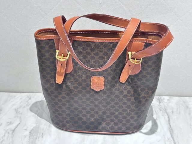 CELINE セリーヌ マカダム トートバッグ 