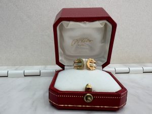 カルティエ 750K18 2Cモチーフ 指輪