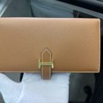 HERMES エルメス ベアンスフレ ゴールド 長財布 財布