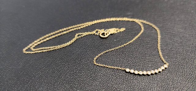K18　18金　ダイヤ付き　ネックレス　アクセサリー
