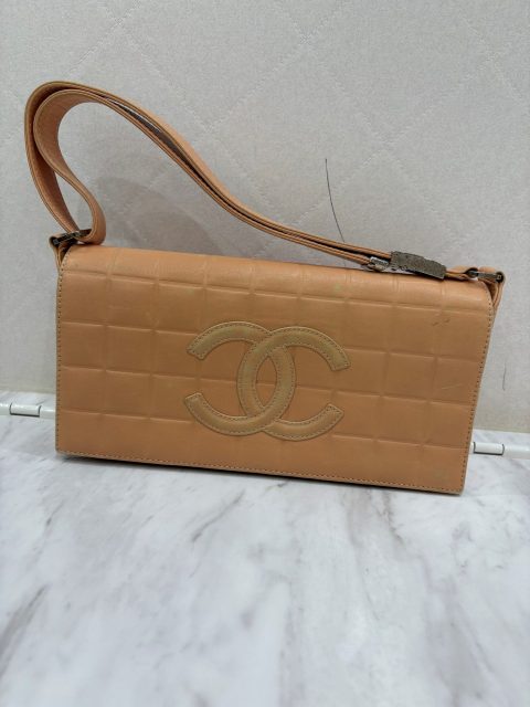 CHANEL チョコバー ココマーク ワンショルダー バッグ 