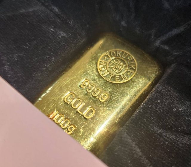 K24 24金 インゴット 延べ棒 徳力