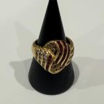 リング　指輪　K18　金　貴金属　アクセサリー　ルビー　ダイヤモンド