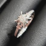 K14WG ダイヤモンドリング 0.09ct