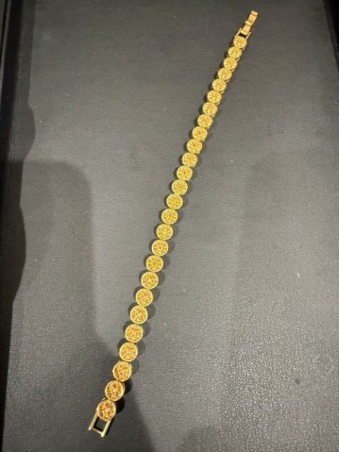 シルバーブレスレット ゴールド加工 SV925 銀 アクセサリー