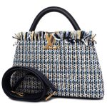 ルイヴィトン　Louis Vuitton　 ハンドバッグ レザー×キャンバス ブルー M22220 ショルダーストラップ
