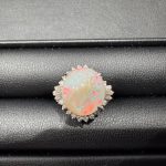 プラチナ　オパール　リング　アクセサリー　指輪