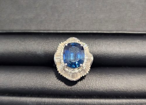 pt900 サファイア　ダイヤモンド　指輪　リング　アクセサリー