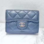 CHANEL シャネル 財布 三つ折り キャビアスキン