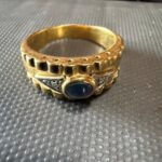 金のリング 金の指輪 サファイア 金 貴金属 アクセサリー