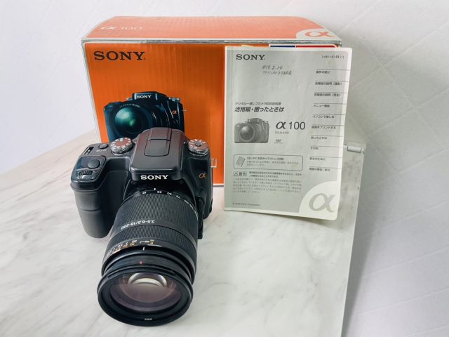 SONY ソニー a100 一眼レフ デジタルカメラ レンズ付き 付属品有