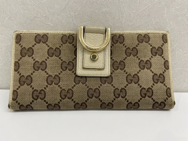 GUCCI グッチ GGキャンバス アビー 長財布 付属品無し 変色あり