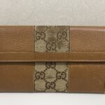 GUCCI グッチ GGキャンバス Wホック 長財布 付属品無し