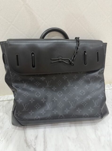 LOUIS VUITTON ルイヴィトン M44731 モノグラムエクリプス スティーマ―PM カバン ボストンバッグ ハンドバッグ モノグラムエクリプスキャンバス メンズ ブラック