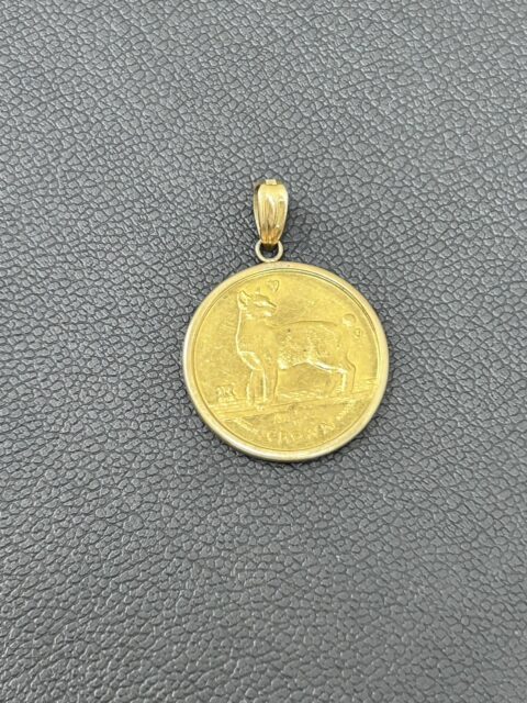 貴金属 金貨 K24 K18 キャット金貨 1/10oz