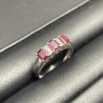 Pt900 ルビー付きリング 0.7ct ジュエリー 宝石 鑑別書なし