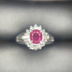 Pt900 ルビー、md付き リング ジュエリー 宝石