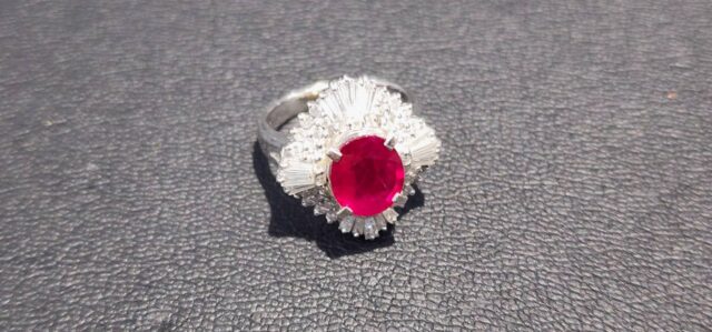 Pt900 リング/指輪 ルビー アクセサリー