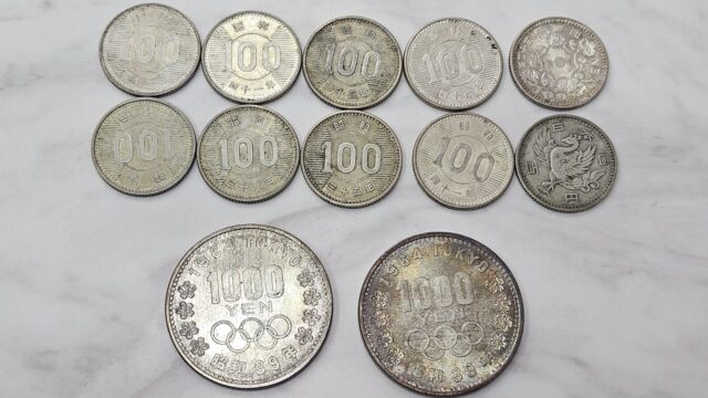 記念硬貨 100円銀貨 100円銀貨 東京オリンピック硬貨