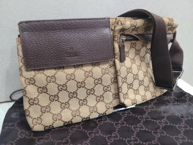 グッチ GGキャンバス ウエストバッグ