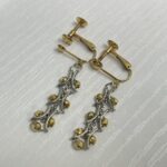 金 K18/K18WG イヤリング 4.8g アクセサリー 貴金属