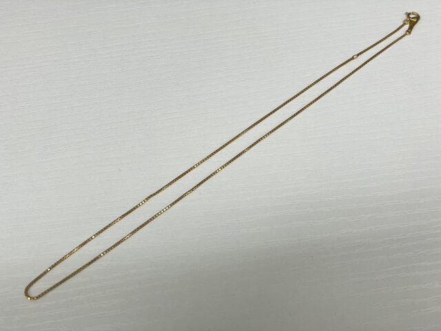 金 K18 チェーン ネックレス 1.5g アクセサリー 貴金属