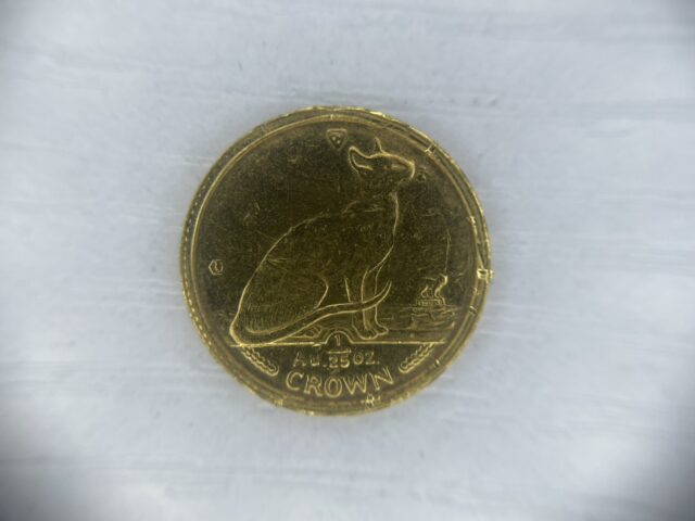 金 K24 CROWNクラウン金貨 Au 1/25oz 1.2g