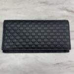 GUCCI グッチ マイクロGG ブラックレザー 長財布 付属品有