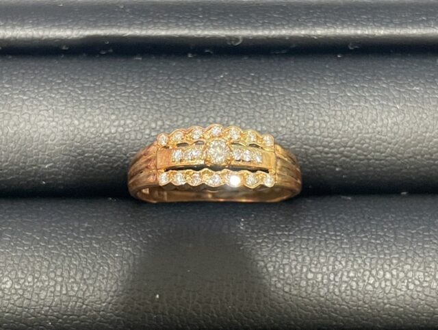 金 K18 リング md0.21ct 4.6g 貴金属 ジュエリー