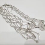 YSL 3連ネックレス シルバーカラー