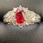 ルビー Ruby メレダイヤ ダイヤモンド 指輪 リング