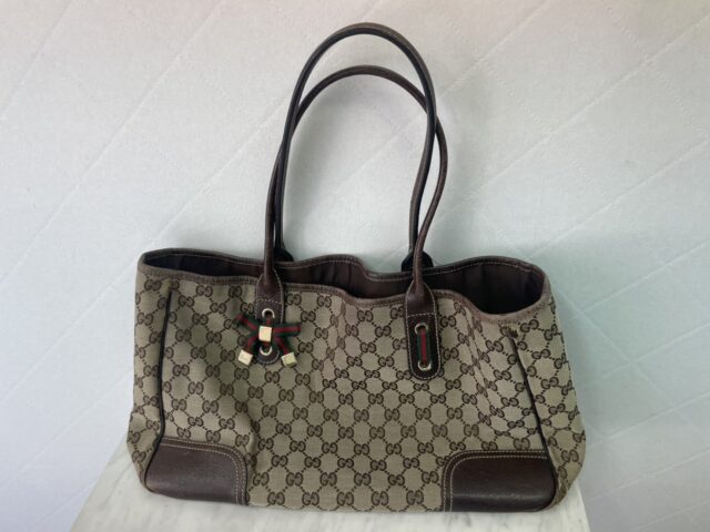 GUCCI グッチ GGキャンバス プリンシー トートバッグ 