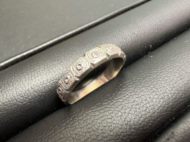 プラチナ Pt850 デザインリング 3.6g アクセサリー 貴金属