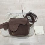 GUCCI グッチ オールドグッチ サドル ショルダーバッグ 鞄